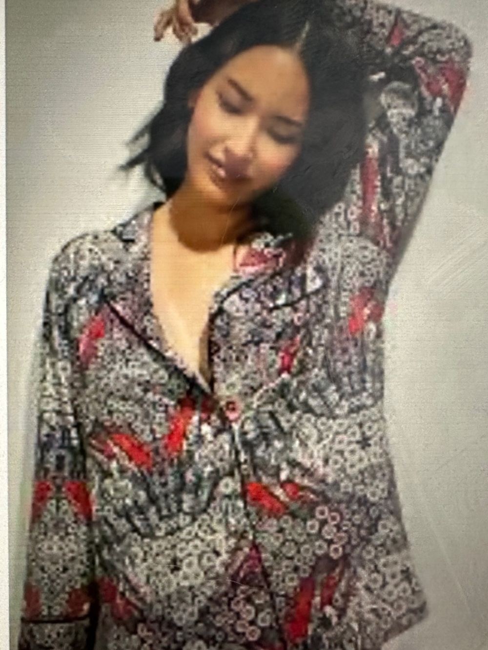 Anthropologie Florence Balducci lounge button up top